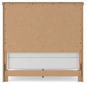 Savonport Queen Panel Bed and Dresser in White/Brown - PKG025562