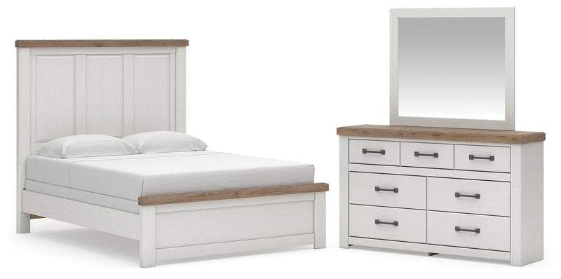 Savonport Queen Panel Bed, Dresser and Mirror - B4615B8
