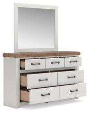 Savonport Queen Panel Bed, Dresser and Mirror - B4615B8