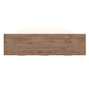 Savonport Queen Panel Bed with Storageand Dresser in White/Brown - PKG025400