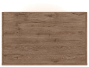Savonport Twin Panel Storage Bed, Chest and Nightstand in White/Brown - PKG025566