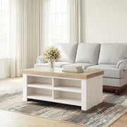 Savonport White/Brown Coffee Table - T4615-1