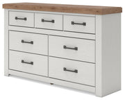 Savonport White/Brown Dresser - B4615-31