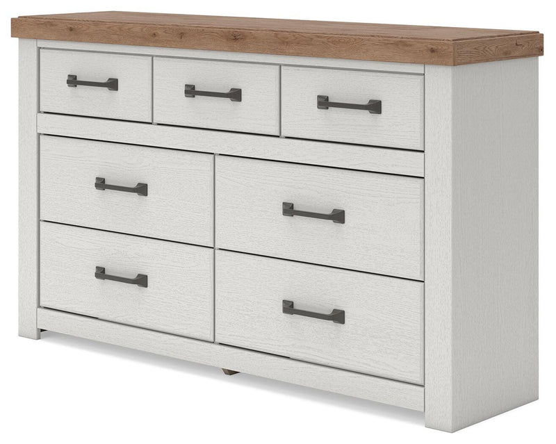 Savonport White/Brown Dresser - B4615-31
