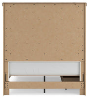 Savonport White/Brown Full Panel Bed with Storage - B4615B19