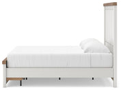 Savonport White/Brown King Panel Storage Bed - B4615B11