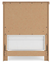 Savonport White/Brown Twin Panel Bed - B4615B2