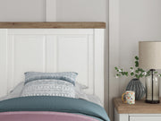 Savonport White/Brown Twin Panel Bed with Storage - B4615B18