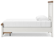 Savonport White/Brown Twin Panel Storage Bed - B4615B5