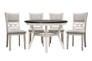 Savor White 5 - Piece Dining Set - Gate FurnitureDining Room Set
