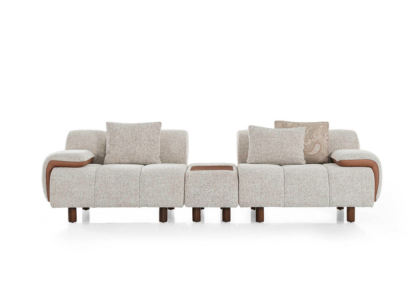 Savy 4-pieces (Sofa & Module Sofa & 2 Chair) Livingroom in Beige - 200-ELI-SAV-SAVY-11-33M11