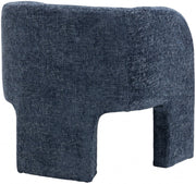 Sawyer Chenille Fabric Upholstered Accent Chair in Blue - 493Navy