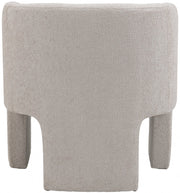 Sawyer Chenille Fabric Upholstered Accent Chair in Cream - 493Cream