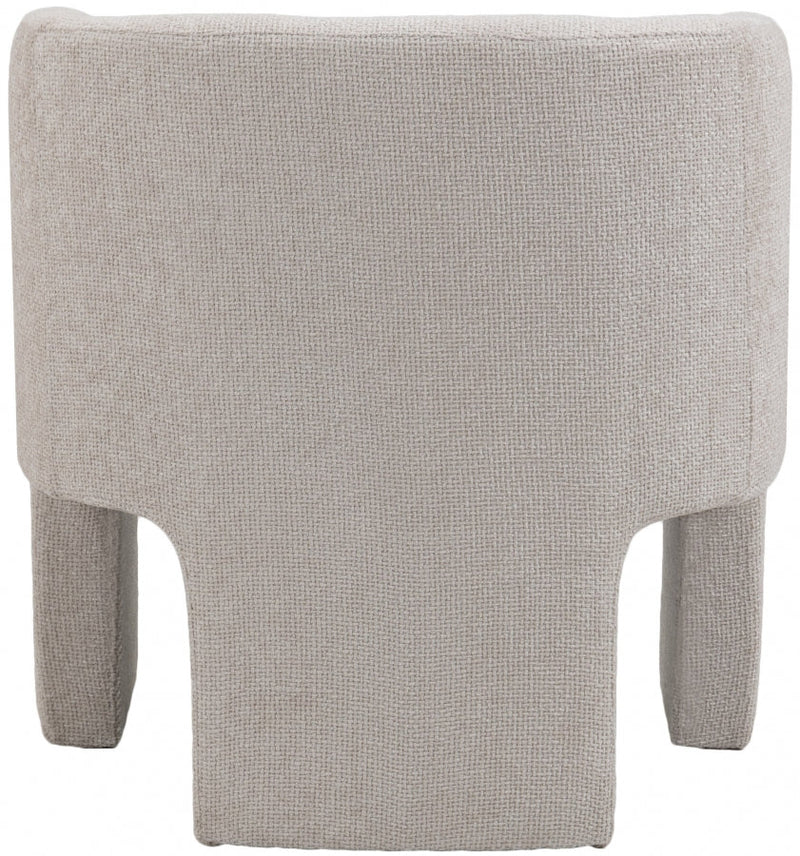 Sawyer Chenille Fabric Upholstered Accent Chair in Cream - 493Cream