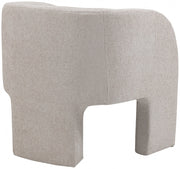 Sawyer Chenille Fabric Upholstered Accent Chair in Cream - 493Cream