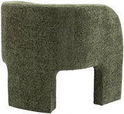Sawyer Chenille Fabric Upholstered Accent Chair in Green - 493Green