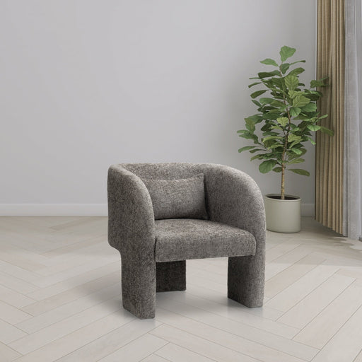 Sawyer Chenille Fabric Upholstered Accent Chair in Grey - 493Grey