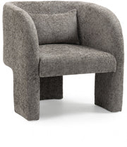 Sawyer Chenille Fabric Upholstered Accent Chair in Grey - 493Grey