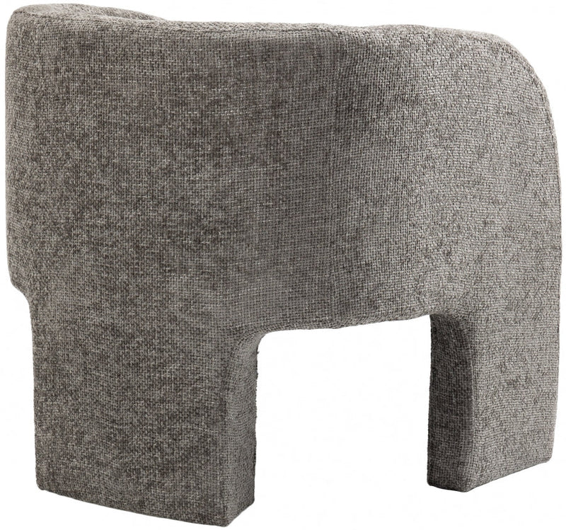 Sawyer Chenille Fabric Upholstered Accent Chair in Grey - 493Grey