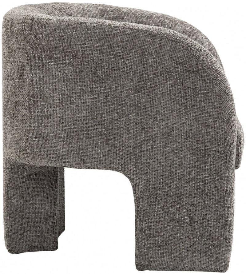 Sawyer Chenille Fabric Upholstered Accent Chair in Grey - 493Grey
