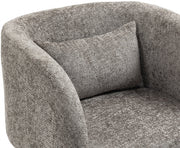 Sawyer Chenille Fabric Upholstered Accent Chair in Grey - 493Grey