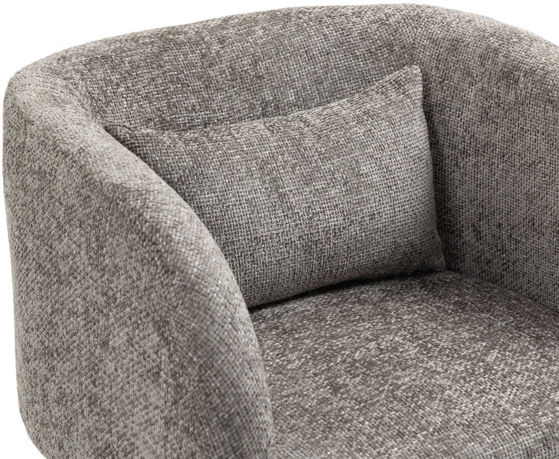 Sawyer Chenille Fabric Upholstered Accent Chair in Grey - 493Grey