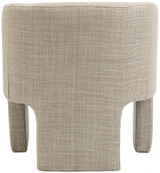 Sawyer Weaved Fabric Upholstered Accent Chair in Beige - 491Beige