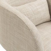 Sawyer Weaved Fabric Upholstered Accent Chair in Beige - 491Beige