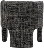 Sawyer Weaved Fabric Upholstered Accent Chair in Black - 491Black