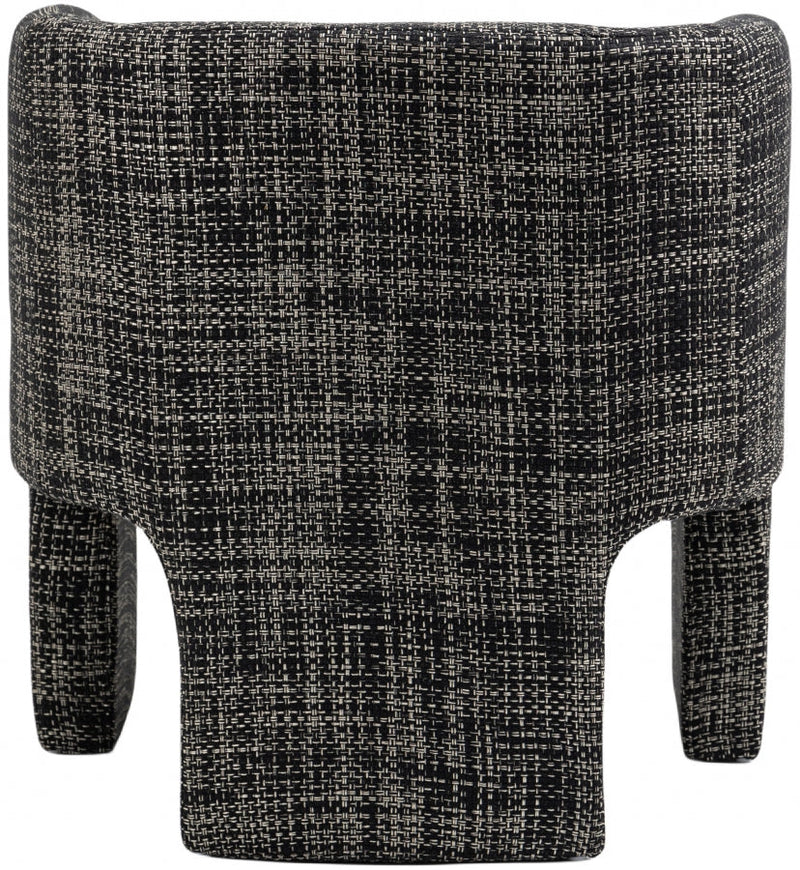 Sawyer Weaved Fabric Upholstered Accent Chair in Black - 491Black