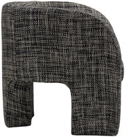 Sawyer Weaved Fabric Upholstered Accent Chair in Black - 491Black