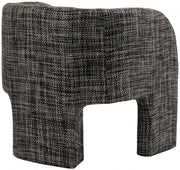 Sawyer Weaved Fabric Upholstered Accent Chair in Black - 491Black