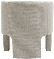 Sawyer Weaved Fabric Upholstered Accent Chair in Cream - 491Cream