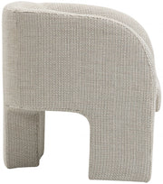 Sawyer Weaved Fabric Upholstered Accent Chair in Cream - 491Cream