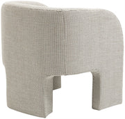Sawyer Weaved Fabric Upholstered Accent Chair in Cream - 491Cream