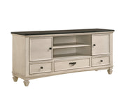 Saywer Antique 68" White/Brown TV Stand - Gate FurnitureTV Stand