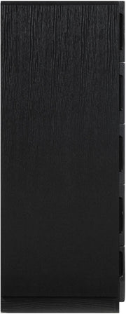 Scallop Oak Veneer Chest in Black - 334Black-CH