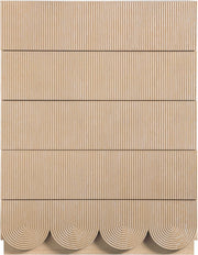 Scallop Oak Veneer Chest in Natural - 334Natural-CH
