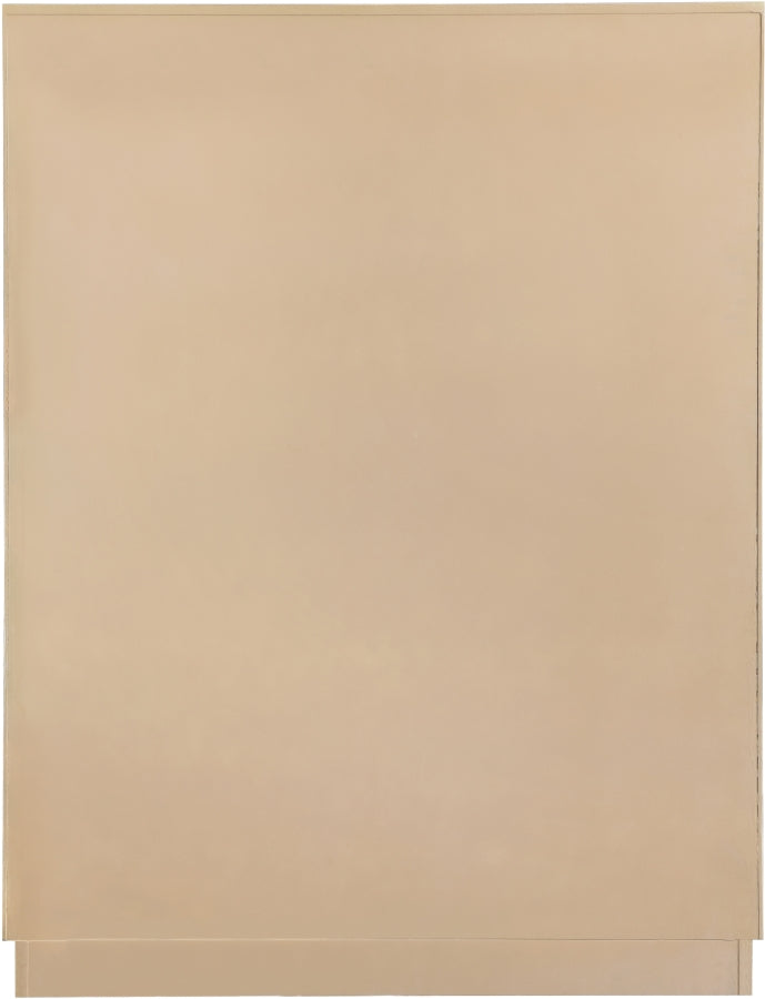 Scallop Oak Veneer Chest in Natural - 334Natural-CH