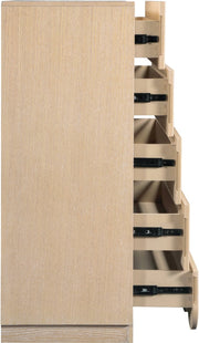 Scallop Oak Veneer Chest in Natural - 334Natural-CH