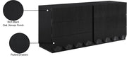 Scallop Oak Veneer Dresser in Black - 334Black-D