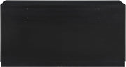 Scallop Oak Veneer Dresser in Black - 334Black-D