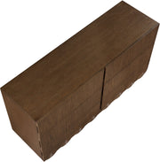 Scallop Oak Veneer Dresser in Brown - 334Brown-D