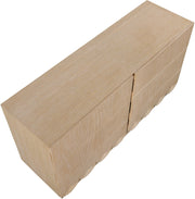 Scallop Oak Veneer Dresser in Natural - 334Natural-D