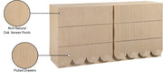 Scallop Oak Veneer Dresser in Natural - 334Natural-D