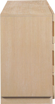 Scallop Oak Veneer Dresser in Natural - 334Natural-D