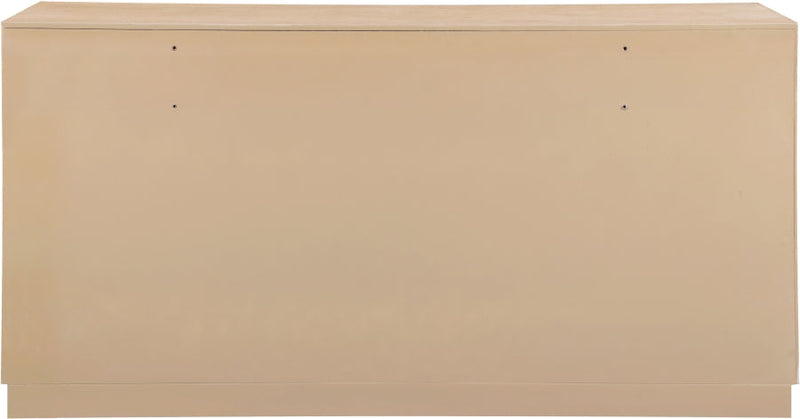 Scallop Oak Veneer Dresser in Natural - 334Natural-D