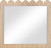 Scallop Oak Veneer Mirror in Natural - 334Natural-M