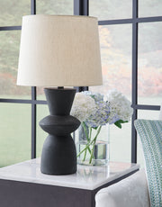 Scarbot Distressed Black Table Lamp (Set of 2) - L243354