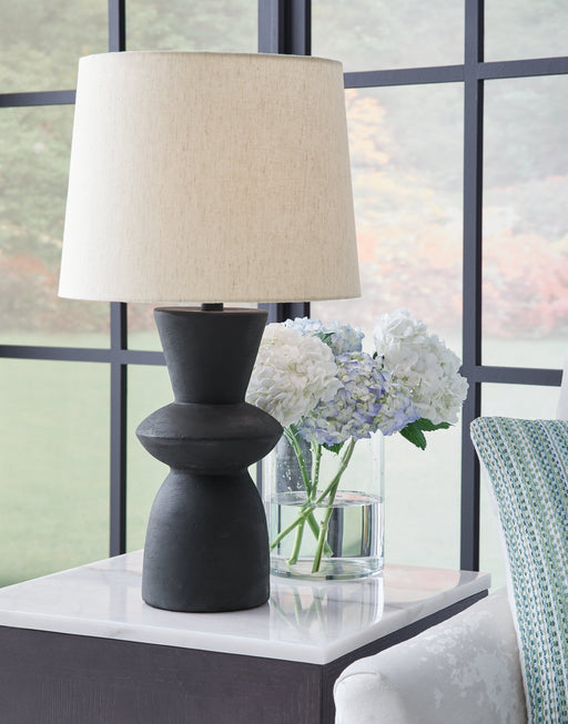 Scarbot Distressed Black Table Lamp (Set of 2) - L243354